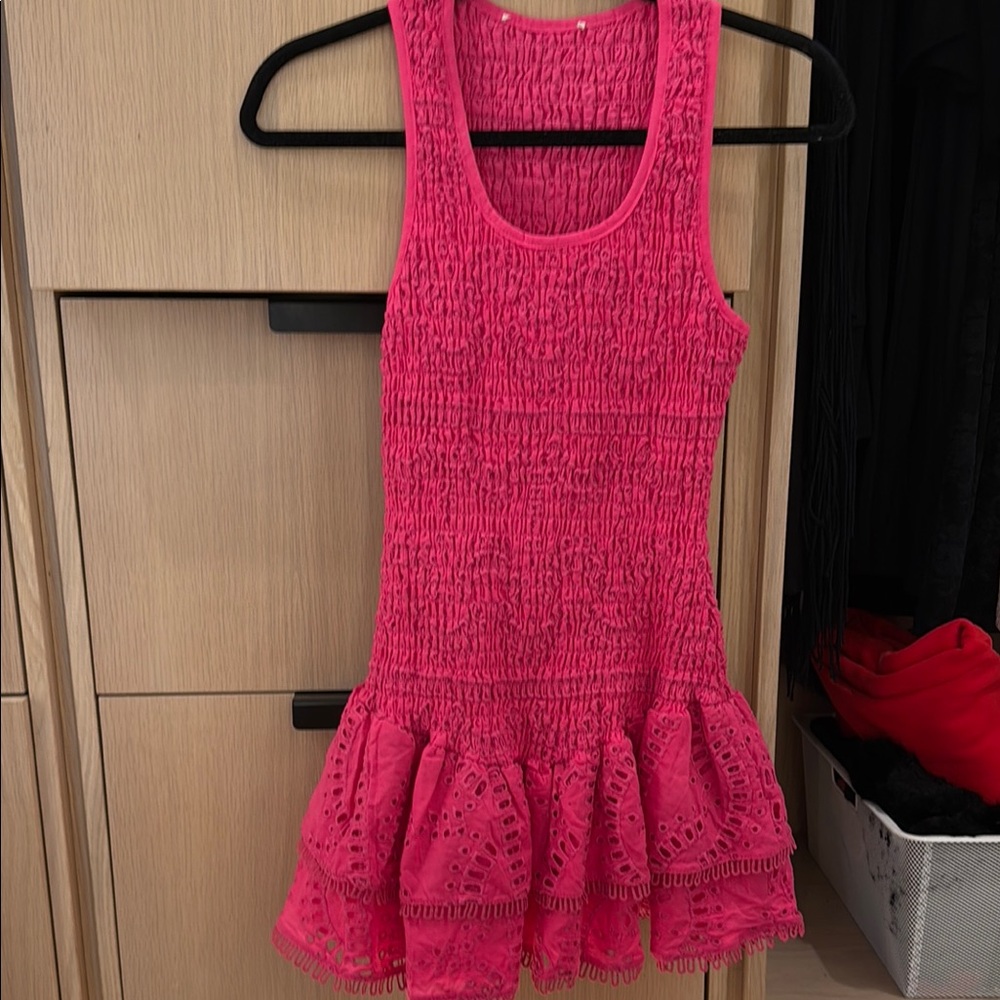 Pink Sleeveless mini Dress
